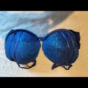 Adore Me Blue Lace Bra